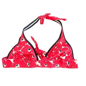 Victoria’s Secret Woman’s Halter Bikini Swim Top Size Small Floral Print